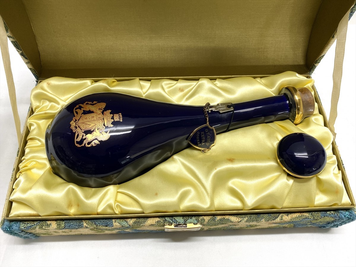 飲料・酒 Otardオタール EXTRAエクストラ 陶器ボトル 青