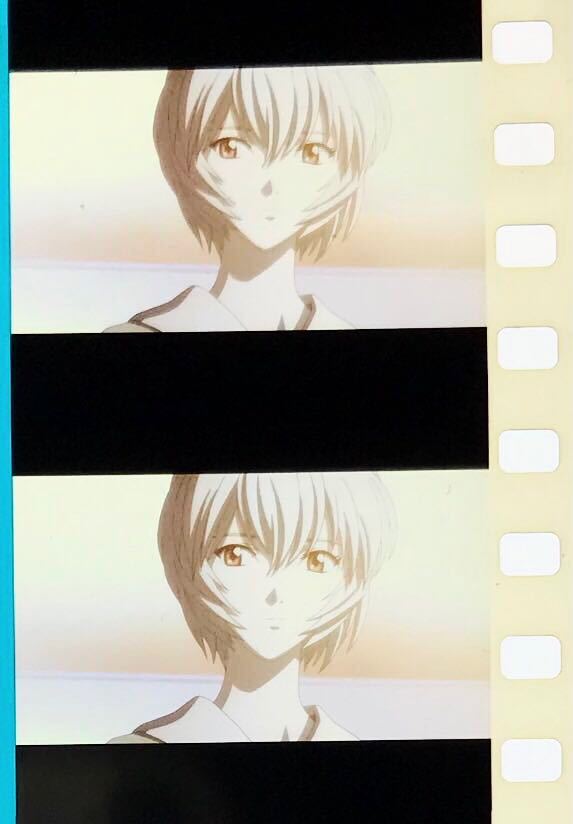 エヴァンゲリオン 35mm映画フィルム 連続5コマ 綾波レイ アスカ