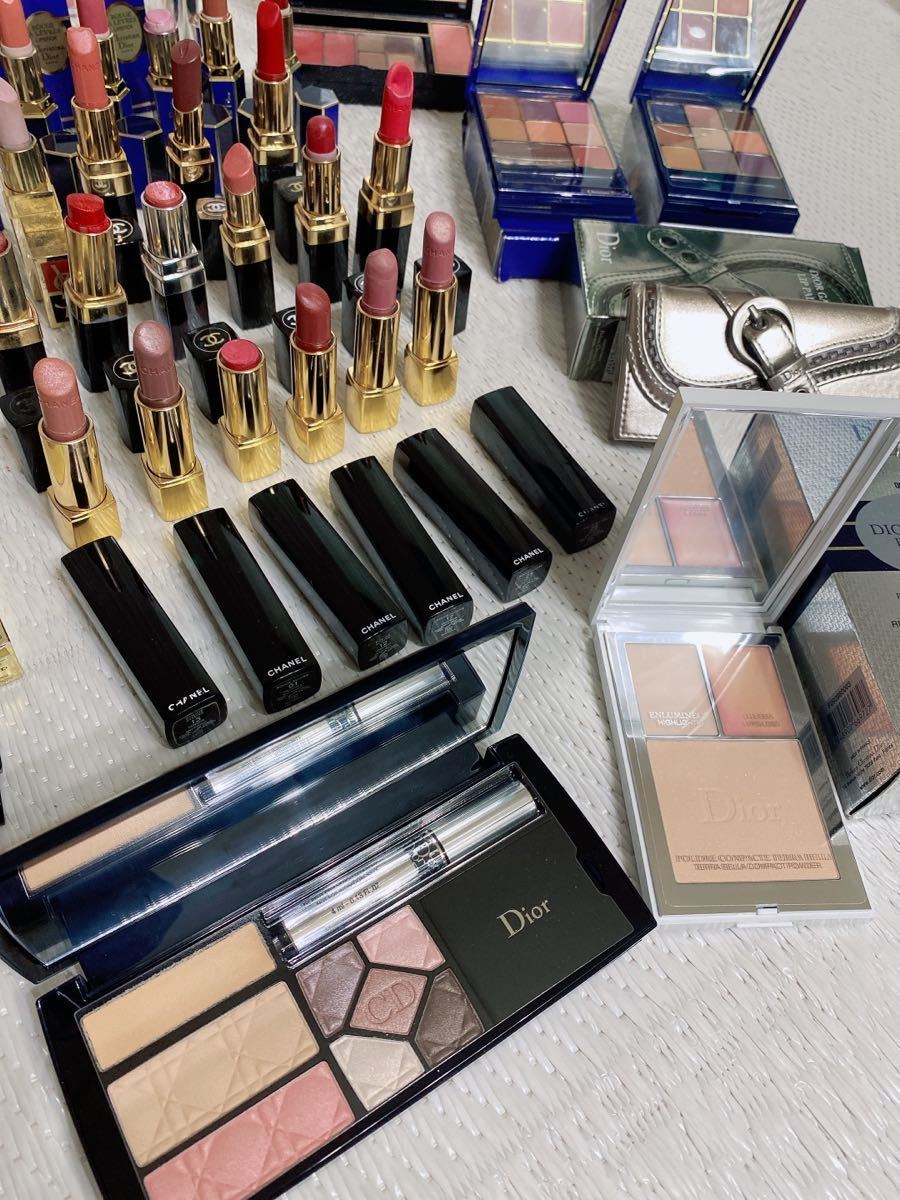 CHANEL Dior シャネル 口紅 YSL グロス アイシャドウ 香水合計87点