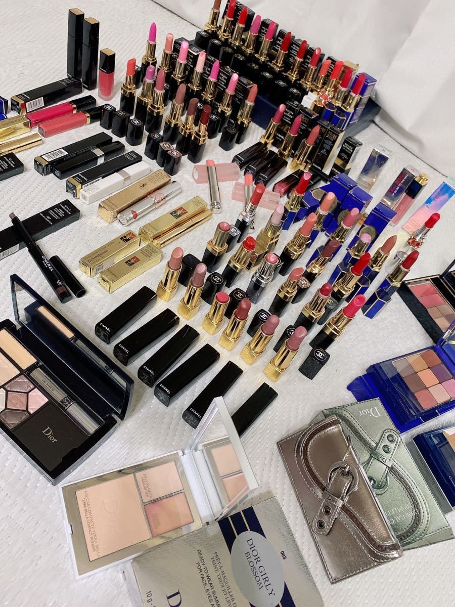 CHANEL Dior シャネル 口紅 YSL グロス アイシャドウ 香水合計87点
