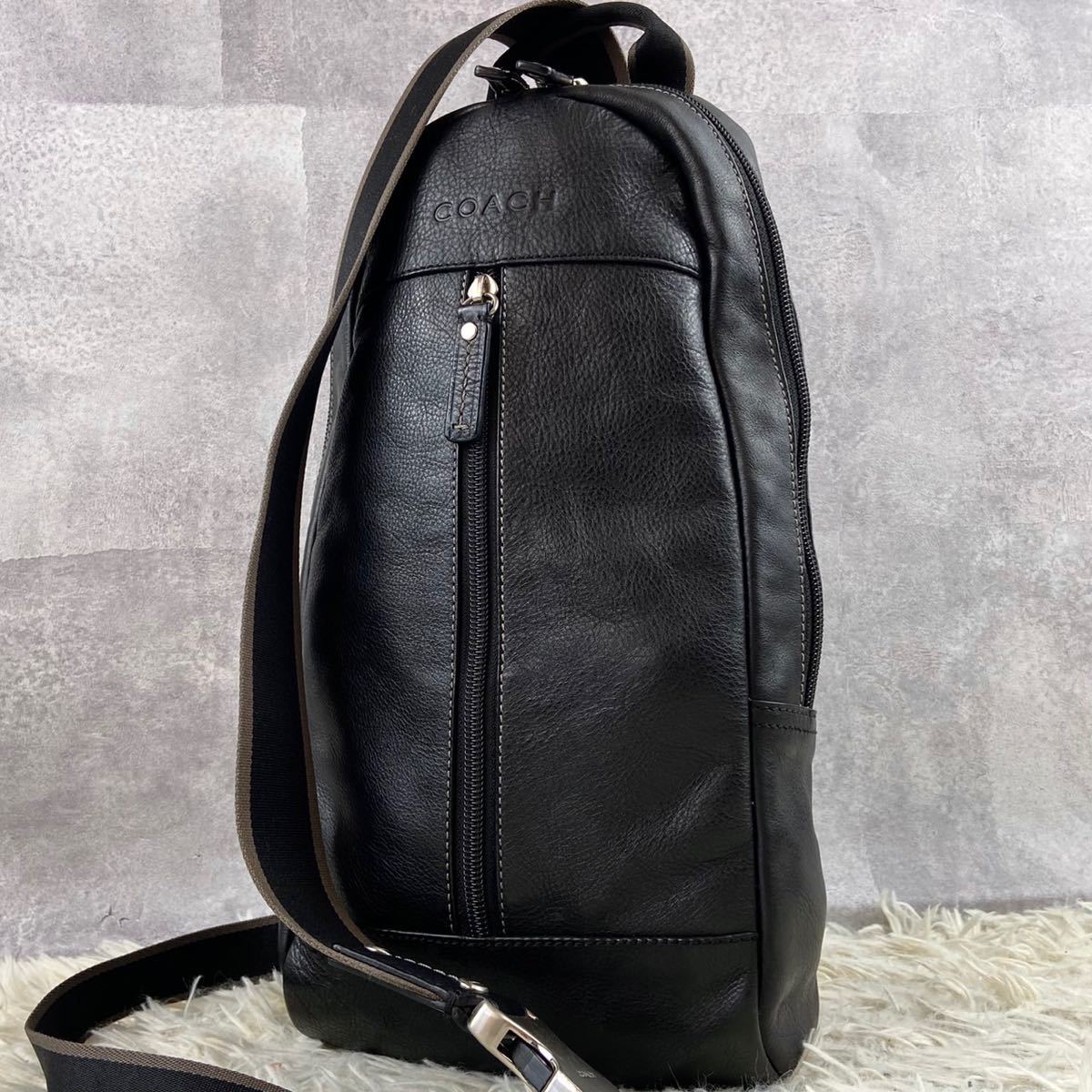 1円~ 極美品 COACH コーチ ボディバッグ ウエストポーチ ショルダー 