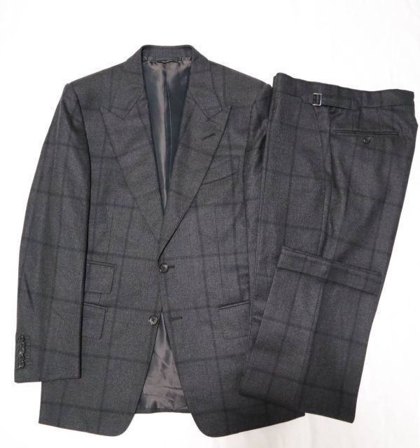 TOM FORD グレー チェック スーツ