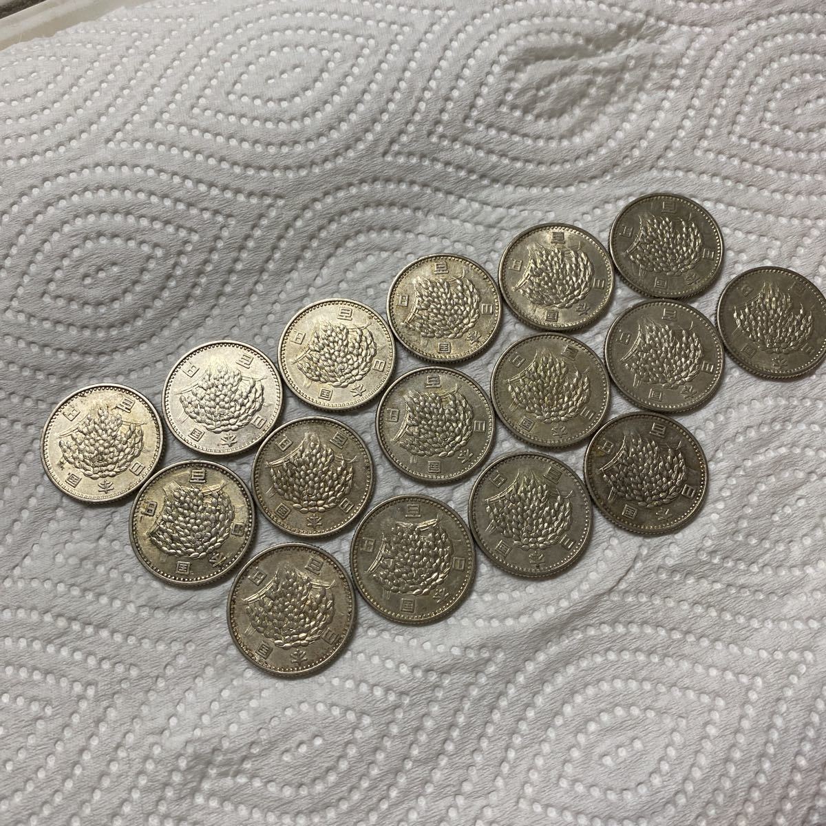 ②百円銀貨 稲 昭和40年16枚セット 100円銀 硬貨(100円)｜売買された 