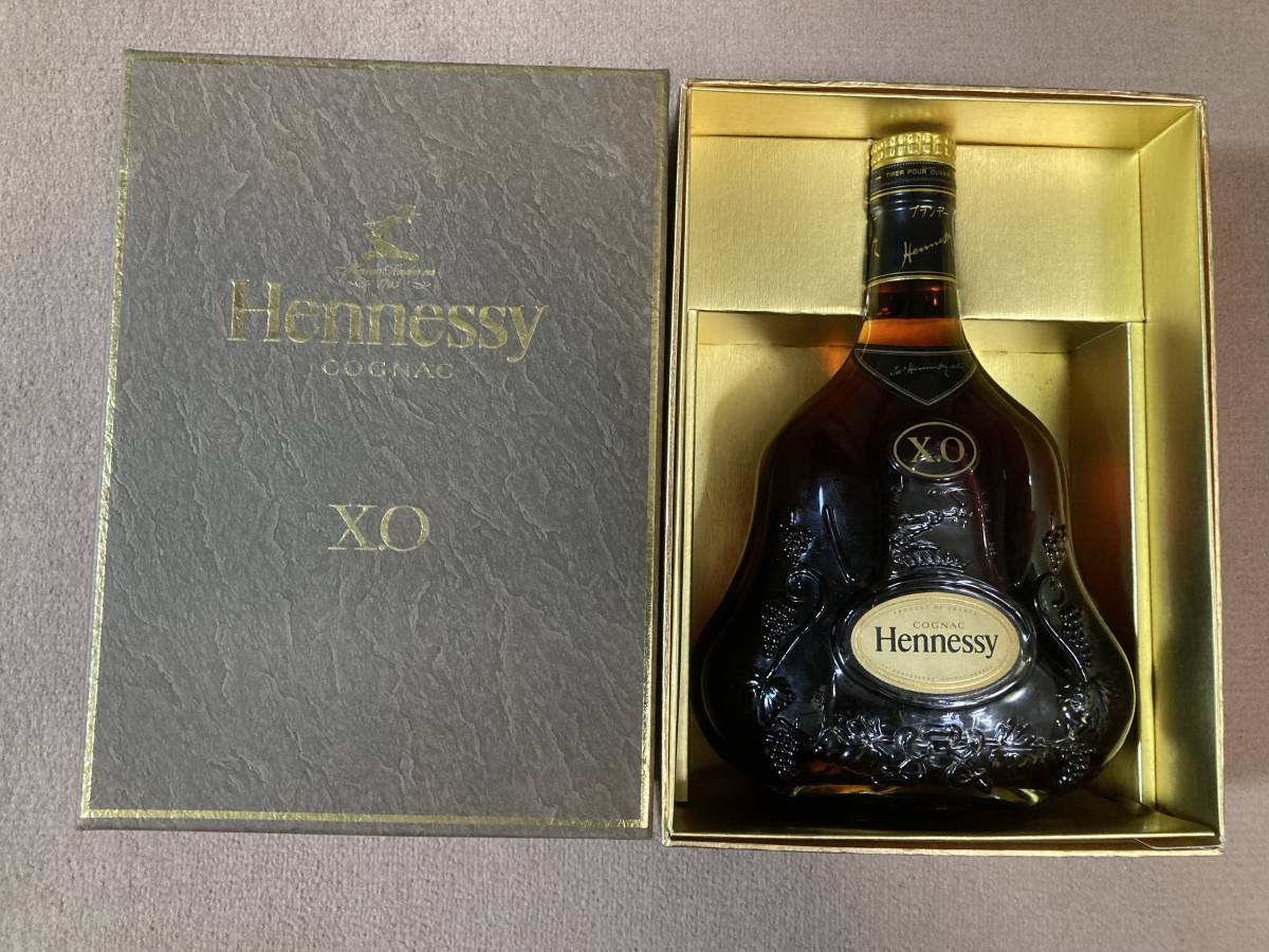 未開封 未開栓 ヘネシーXO Hennessy 箱付き 金キャップ