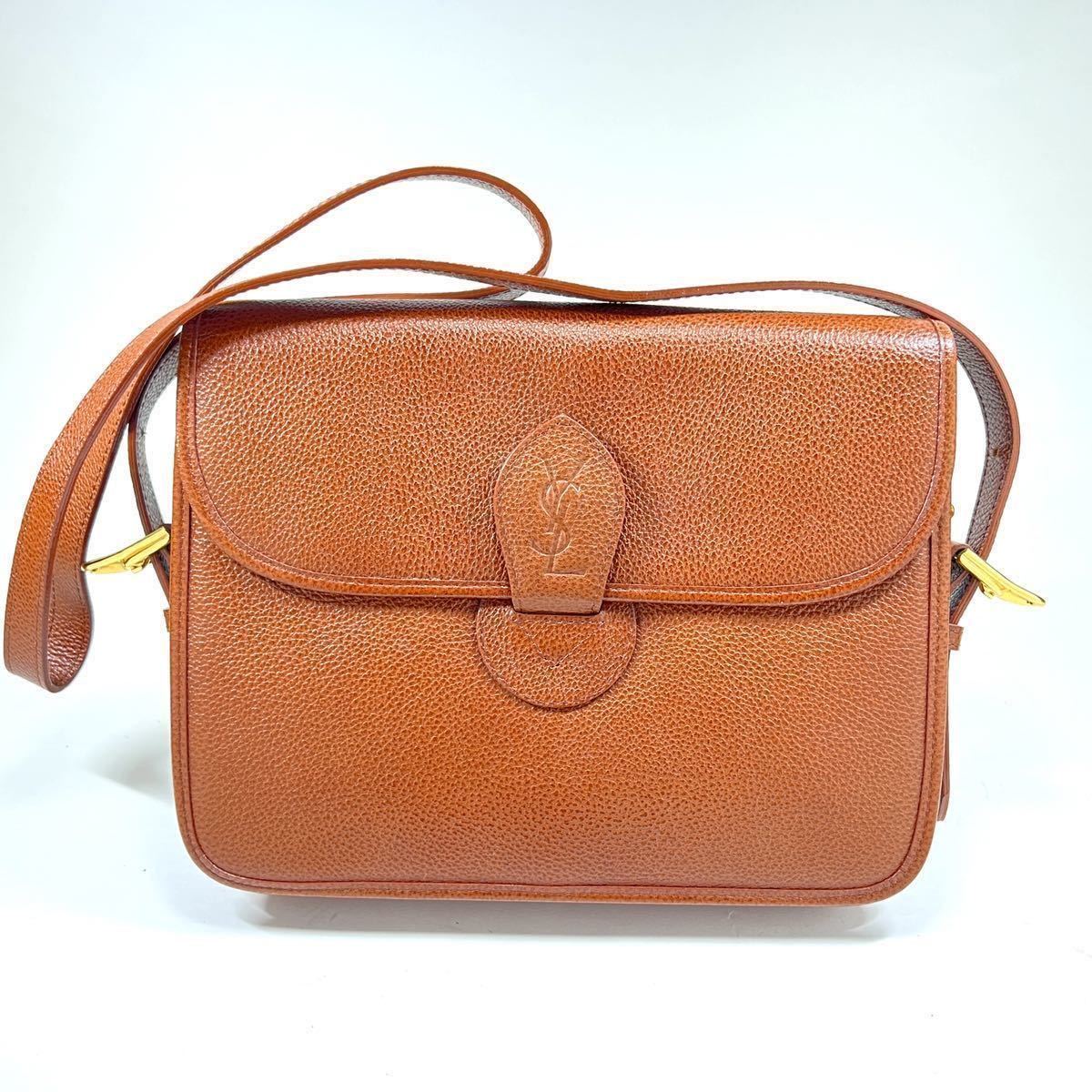 ショルダーバッグ YSL レザー イヴ・サンローラン Laurent SAINT Saint 