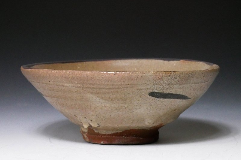 幸 古寺の蔵】古唐津 皮鯨手 茶碗 官休庵 武者小路茶匠 木津宗泉箱