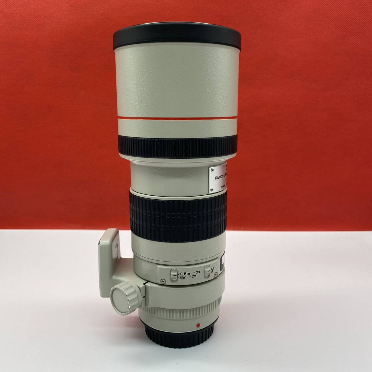 ◇A Canon LENS EF 300mm 1:4 L ULTRASONIC カメラレンズ 白 単焦点 AF