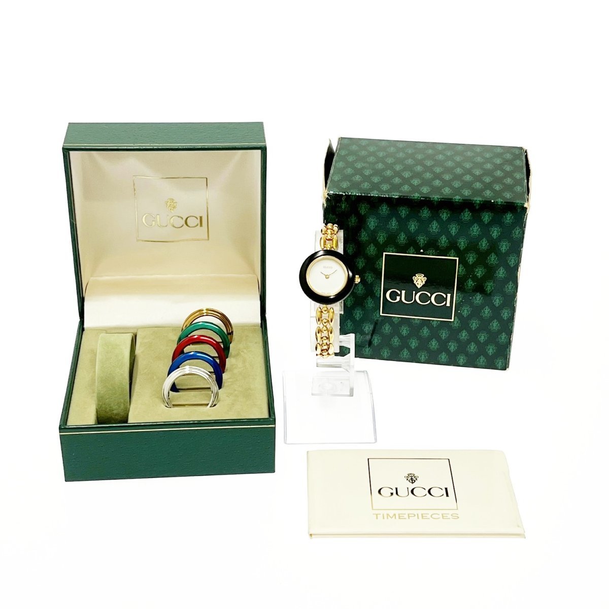 1円スタート】【箱付き】GUCCI グッチ 11/12.2 チェンジベゼル 6種類