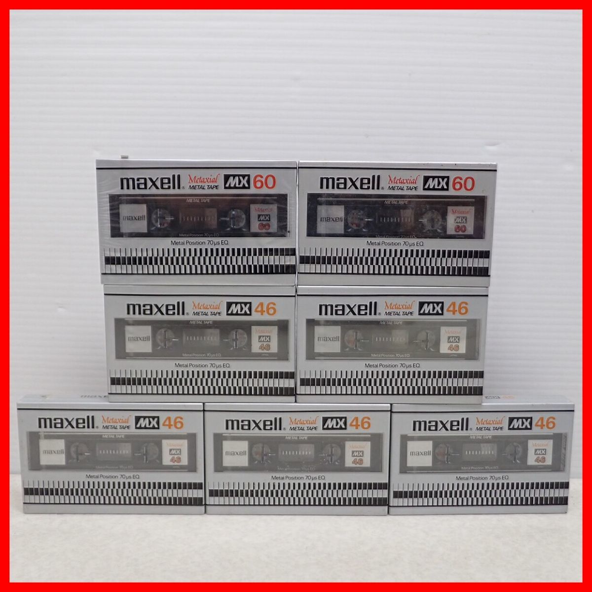 Maxell メタルカセットテープ MX46（中古 10本 カセットテープ 爪あり 