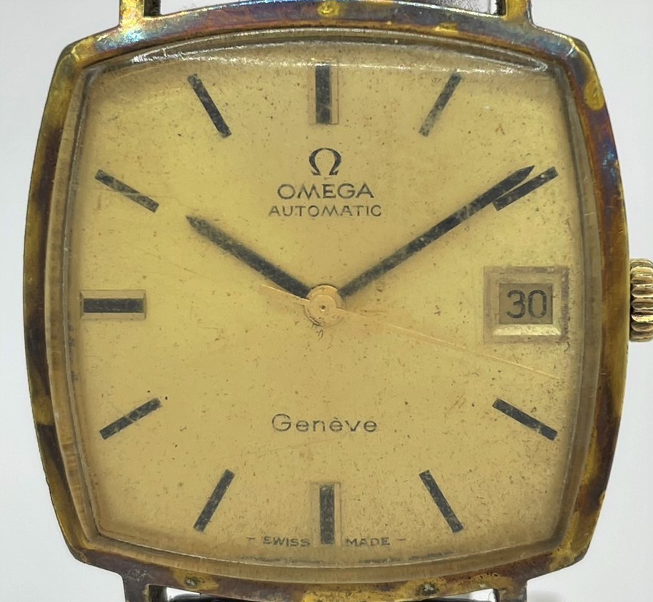 513 OMEGA 時計 132.0052 ジュネーブ スクエア 手巻き メンズ
