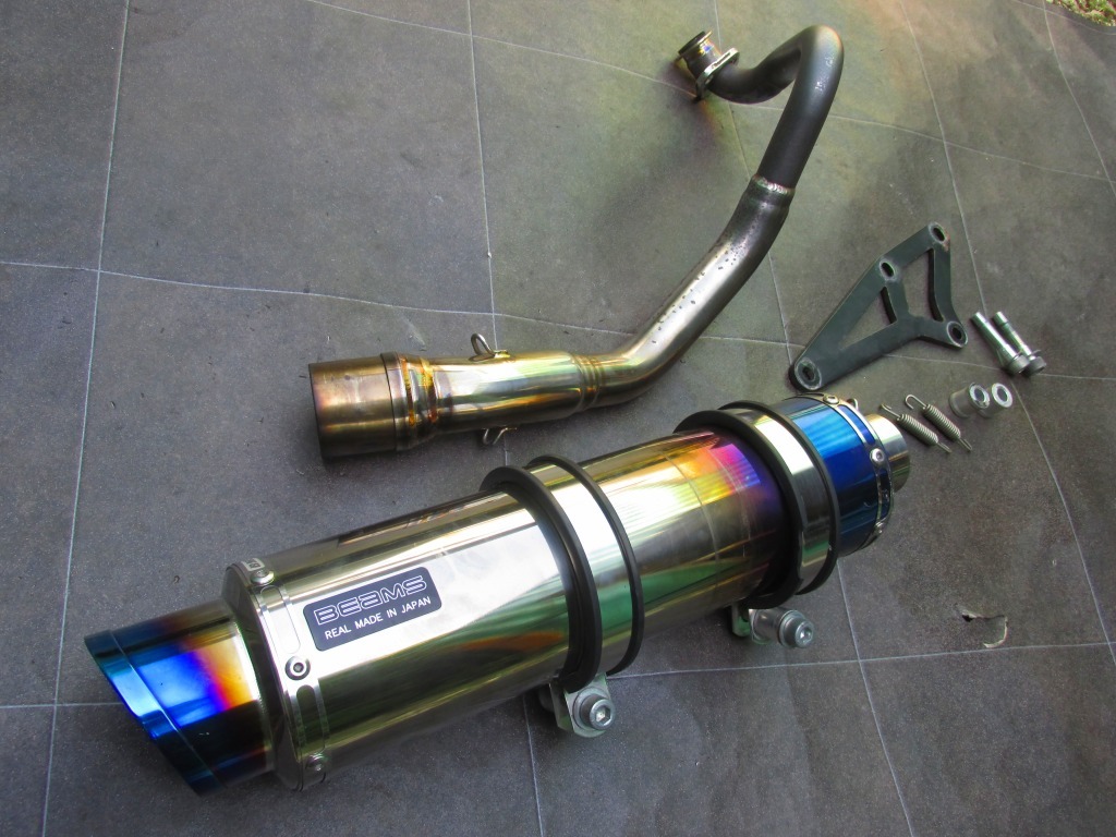  &beta; ホンダ PCX125 150 JF81 KF30 BEAMS ビームス R-EVO2 ヒートチタン フルエキゾーストマフラー ハイブリット JF84(マフラー本体（社外）)｜売買されたオークション情報、yahooの商品情報をアーカイ ホンダ用