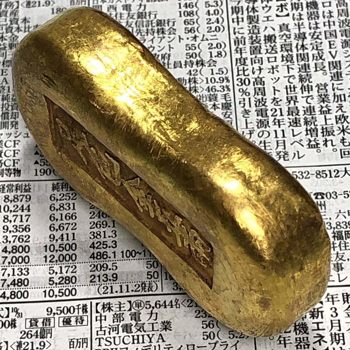 開運金元寶 金貨 古美術 インゴット インテリア 美品 金貨 古銭 縁起物