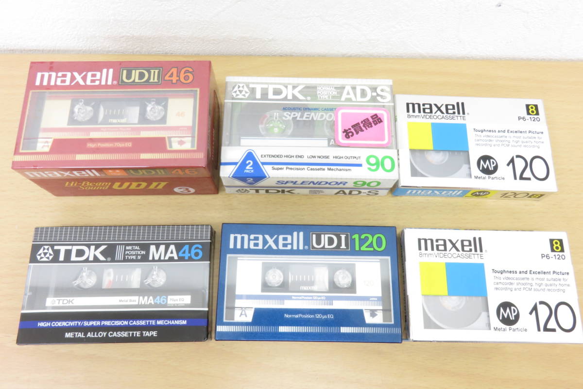 12944 ロ505-479 カセットテープ 未使用 maxell P6-120 UDⅡ46 UDⅠ120