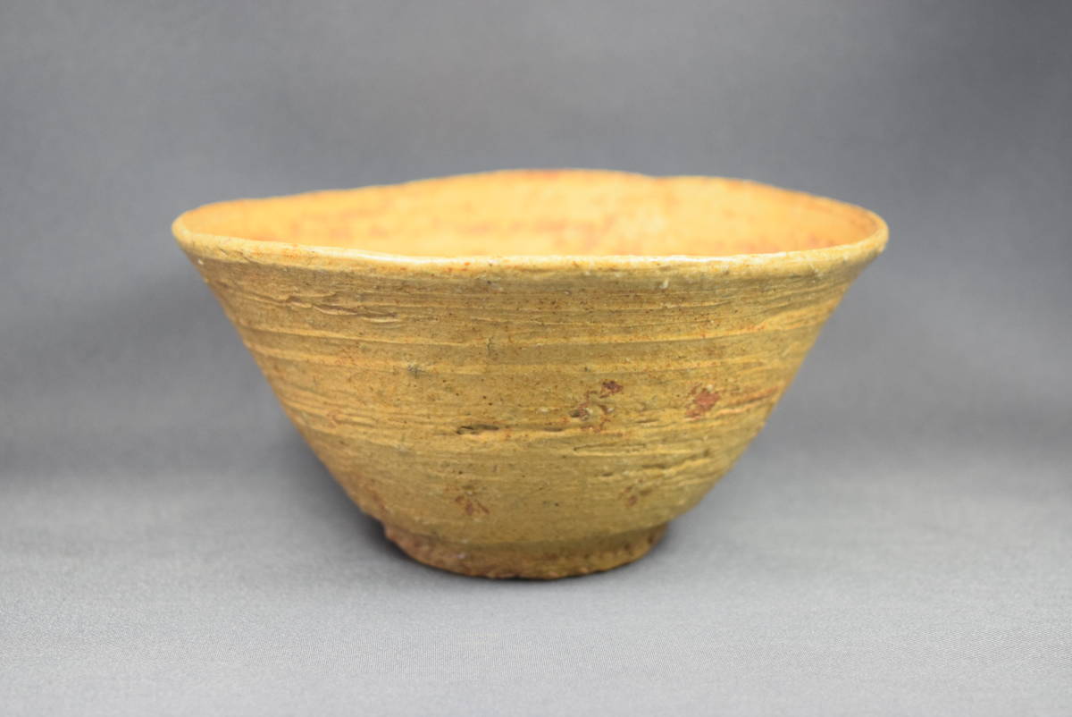 2313 古志野　茶碗　茶道具 GE】E323【コレクター所蔵品】志野茶碗 /骨董品 時代品 美術品 古美術