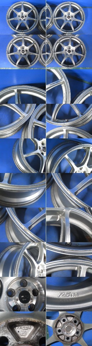 エンケイ ENKEI RS+M 17インチ 7.5J +48 PCD100 5穴 ハブ径約75ミリ
