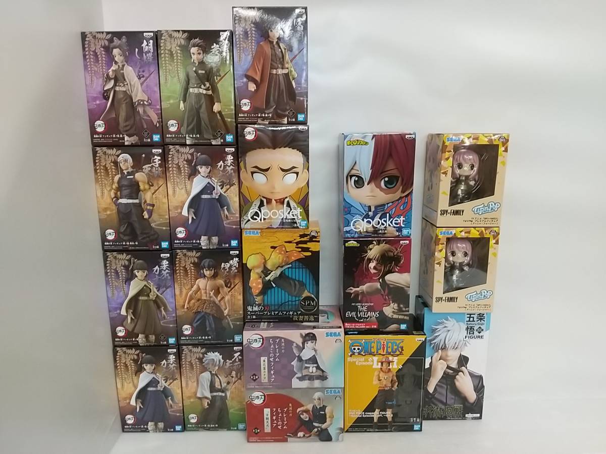 玩G47 フィギュア【120】19点まとめ プライズ 鬼滅の刃/ワンピース/呪術廻戦/僕のヒーローアカデミア/スパイファミリー 等