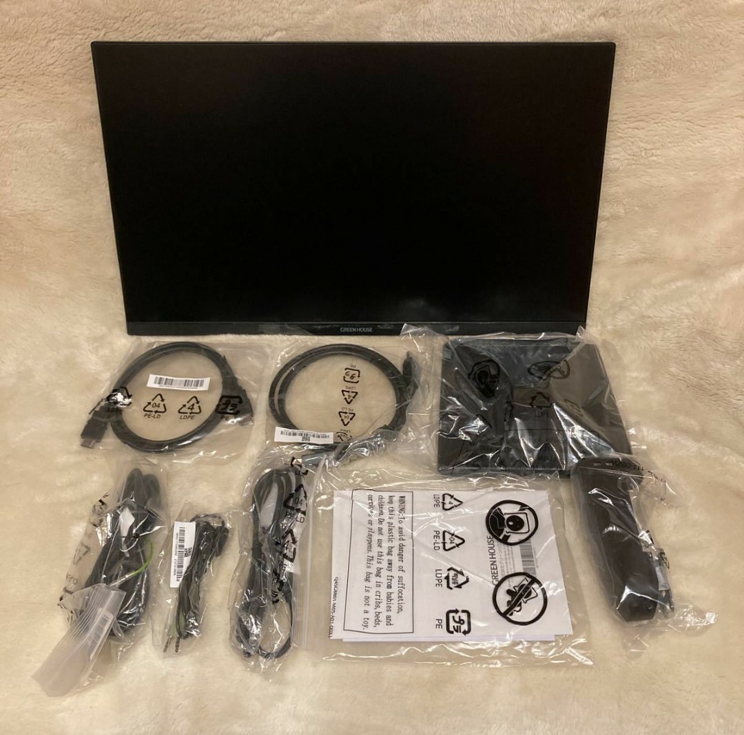 未使用23.8インチGREEN HOUSE 液晶ディスプレイゲーミングモニター 液晶ディスプレイ