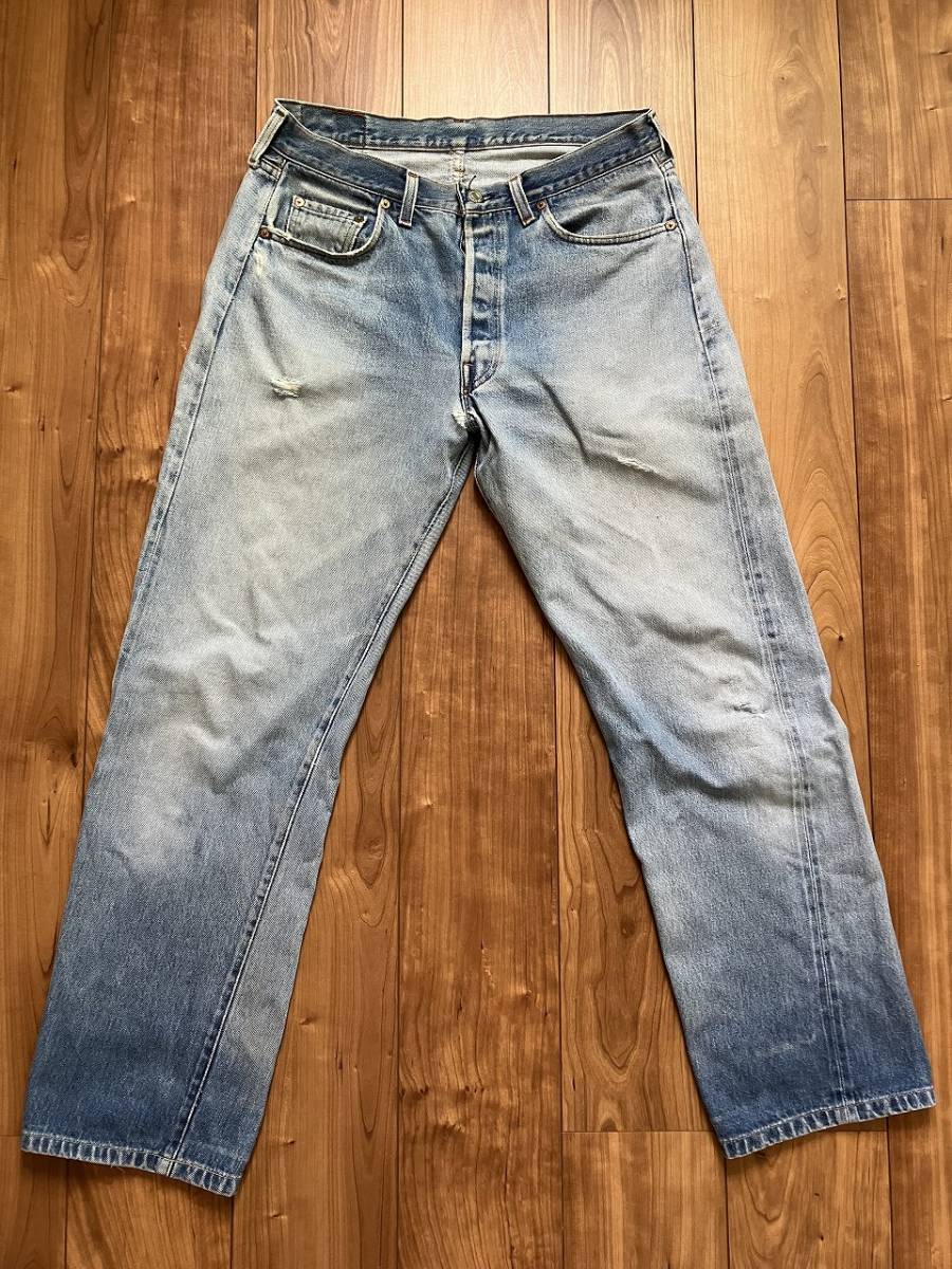 オリジナル ビンテージ 80s Levi's 501 赤耳 デニムパンツ W34 REDLINE