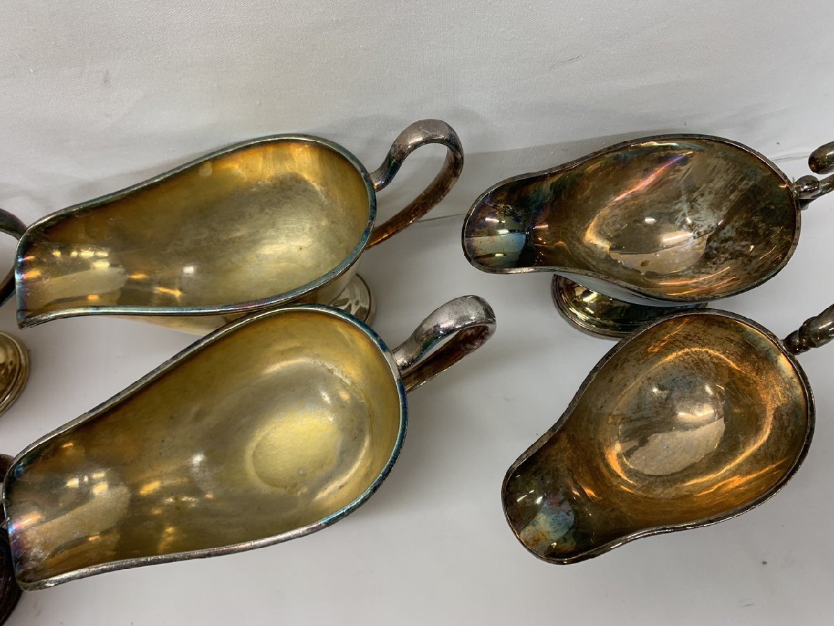 O-3154】ソースポット カレーポット NICKEL SILVER YUKIWA 18-8