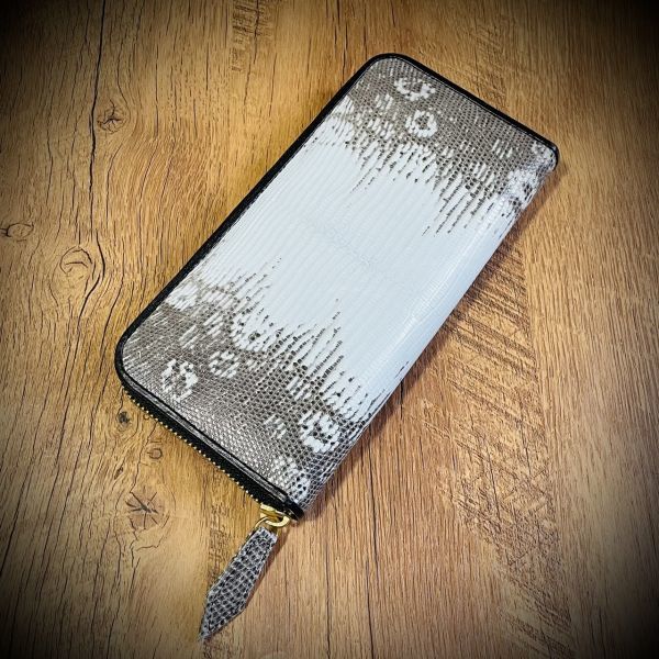  訳あり 1円 シャイニング加工 リザード &times; パイソン 長財布 トカゲ カード１５枚 大容量 メンズ レディス ヒマラヤ ホワイト(長財布（小銭入れなし）)｜売買されたオークション情報、yahoo 長財布（小銭入れなし）