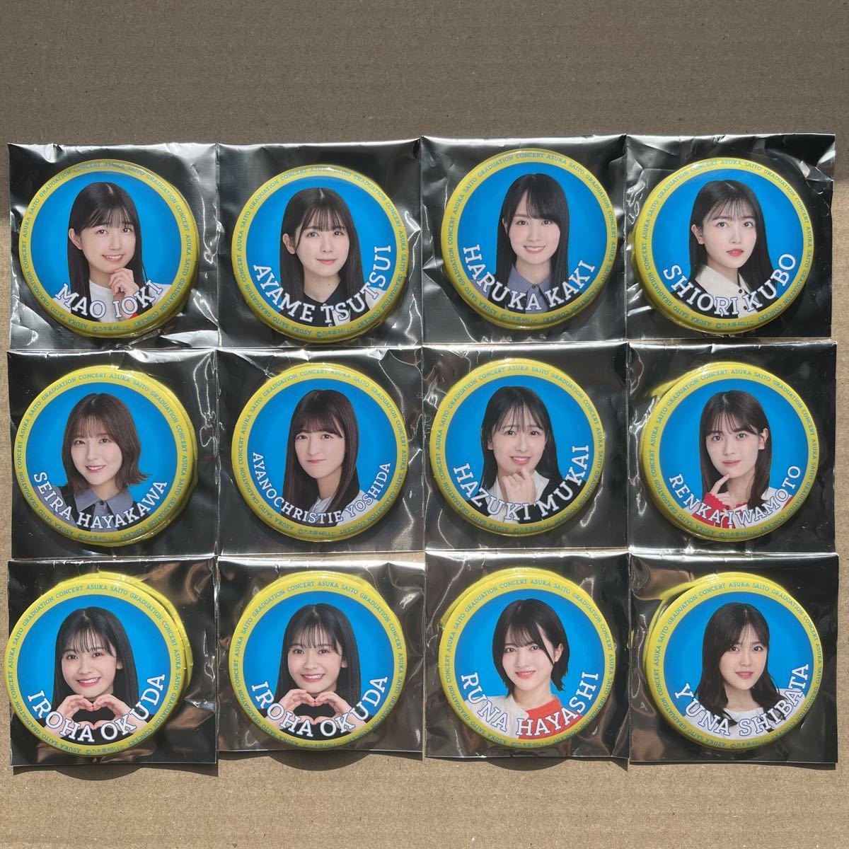 乃木坂46 齋藤飛鳥 卒業コンサート 個別ランダム缶バッジ12個セット