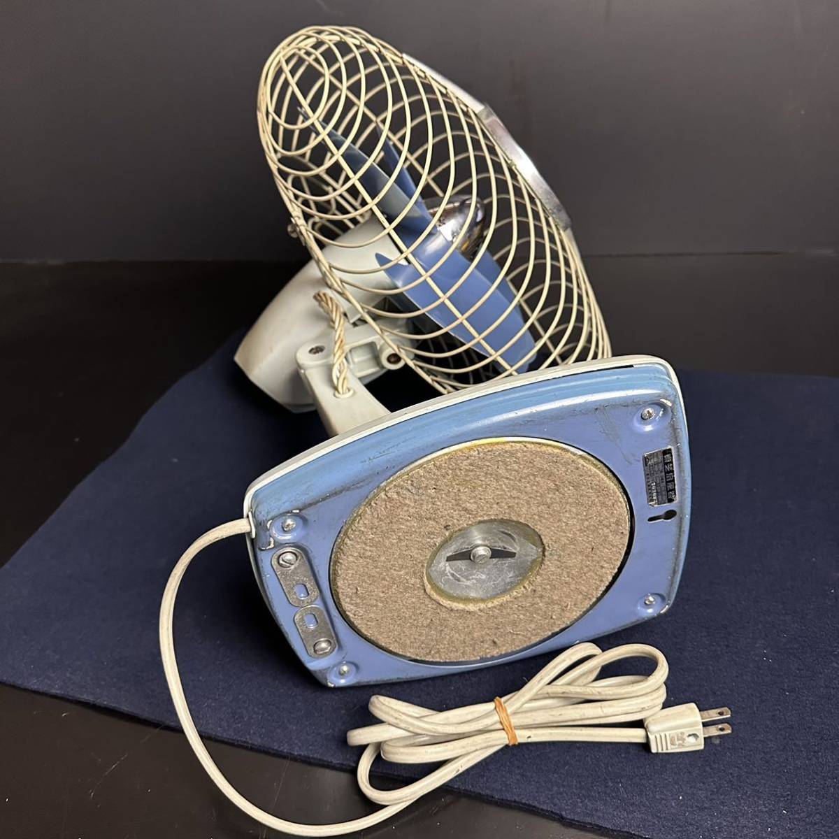 CT098] 希少 TOSHIBA 東芝扇風機 やぐるま草 LS形 うす青ツートン 羽根径