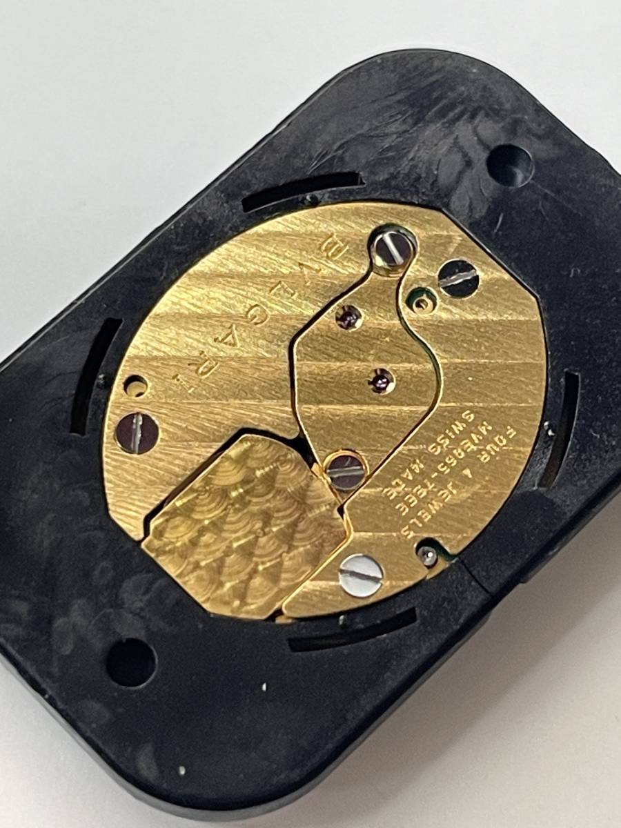 【可動品】ブルガリ BVLGARI クォーツ ムーブメント 風防・革バンド(14ｍｍ)付き【現状】№60339