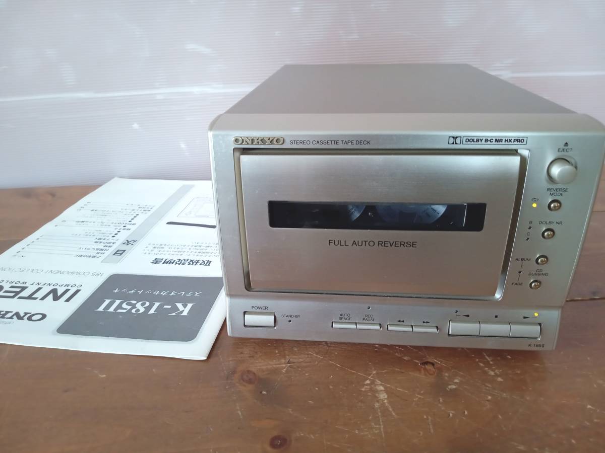 ONKYO オンキョー カセットデッキ K-185Ⅱ メンテ済 整備済 動作品