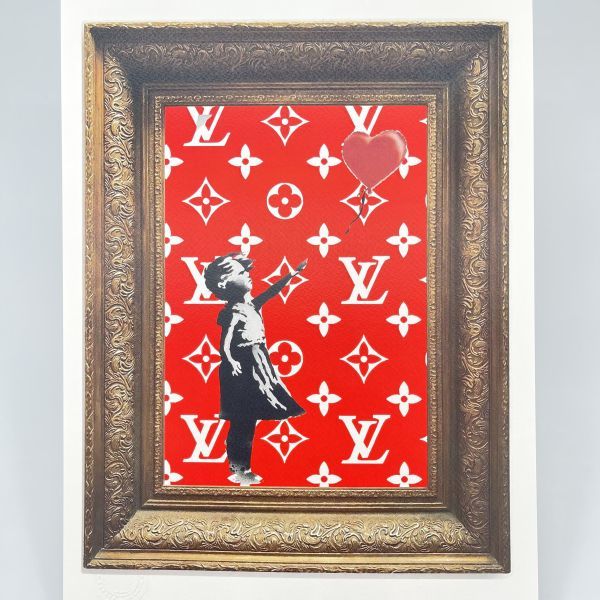 DEATH NYC 世界限定100枚 アートポスター Banksy バンクシー 風船と少女 バルーンガール LOUIS VUITTON ルイヴィトン KAWS ポップアート