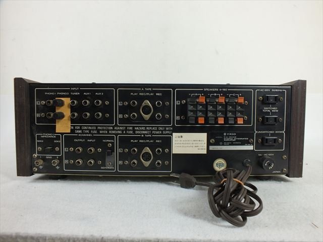 ☆ TRIO トリオ KA-9006 アンプ 現状品 中古 230501Y6302 TRIO KA-9006