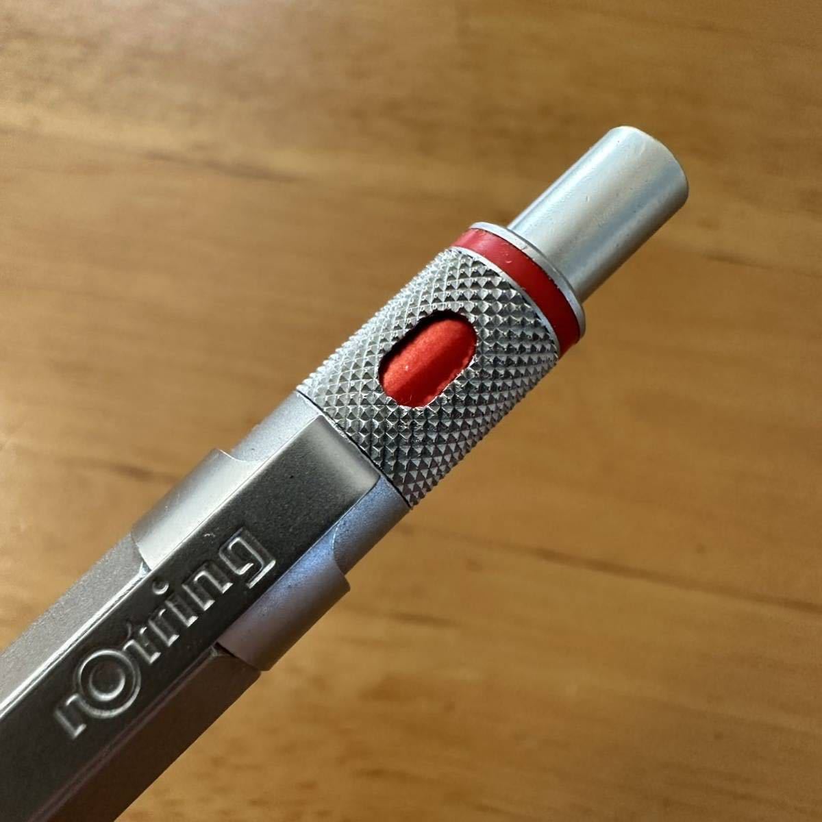 廃盤 rotring ロットリング 600 ボールペン シルバー軸 油性 ノック式