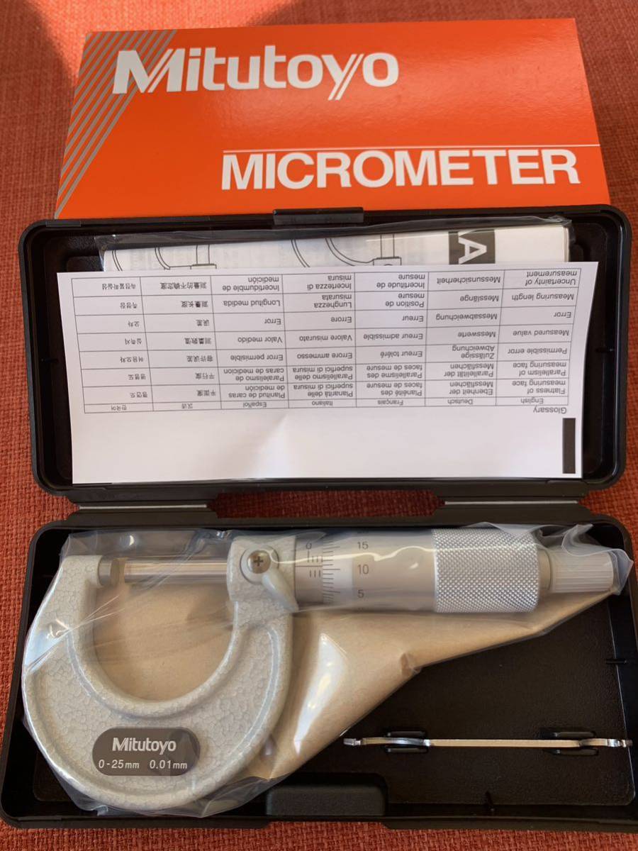 最安値，100%新品 ミツトヨ Mitutoyo マイクロメーター 外側マイクロメーター M110-25(ノギス、マイクロメーター)｜売買されたオークション情報、yahooの商品情報をアーカイブ公開 - オークファン ノギス、マイクロメーター
