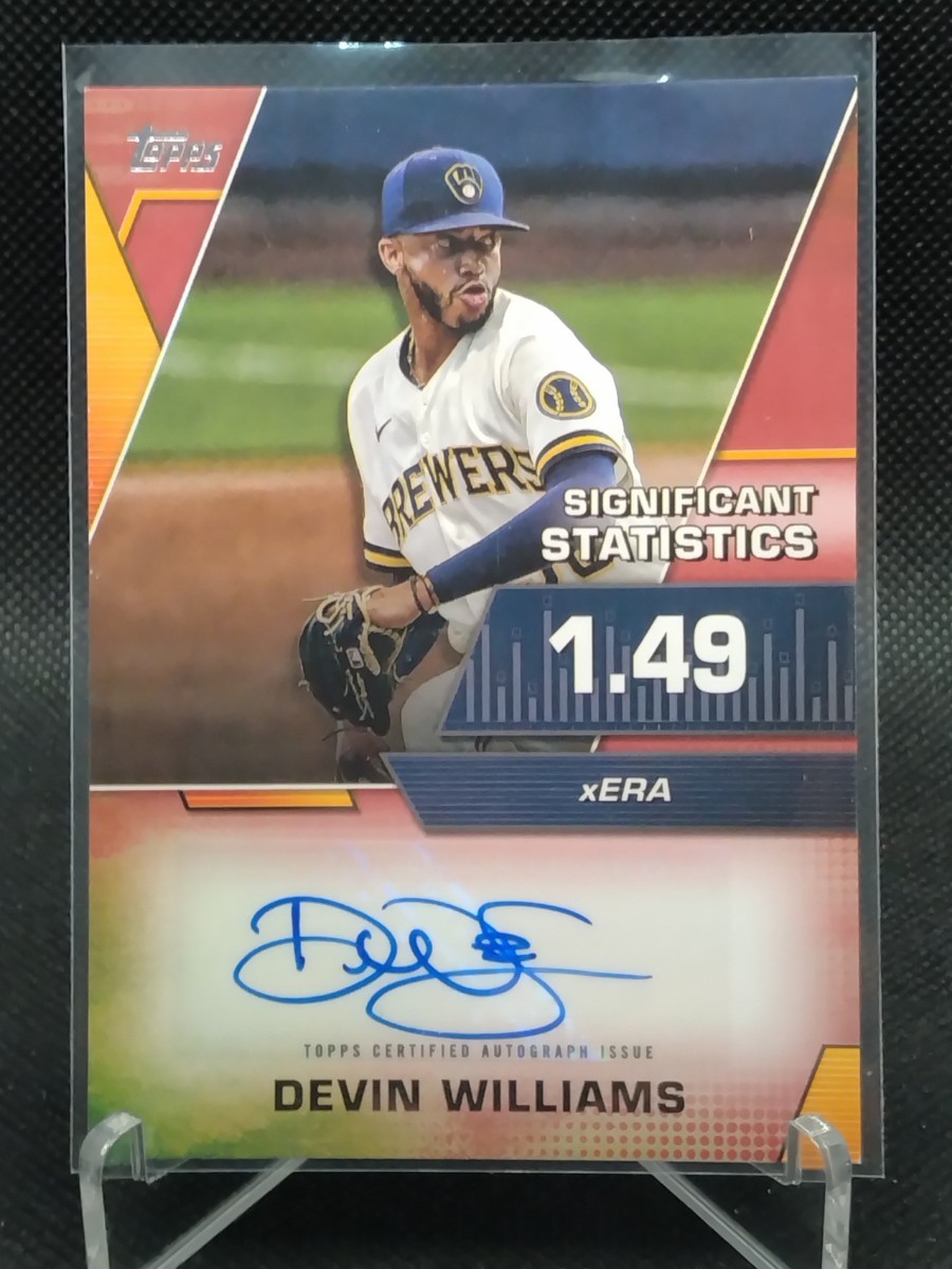 25枚限定 [エアベンダー] WBC アメリカ代表 デビン・ウイリアムス サイン【2022 TOPPS SIGNIFICANT STATISTICS SSA-DWL DEVIN WILLIAMS】