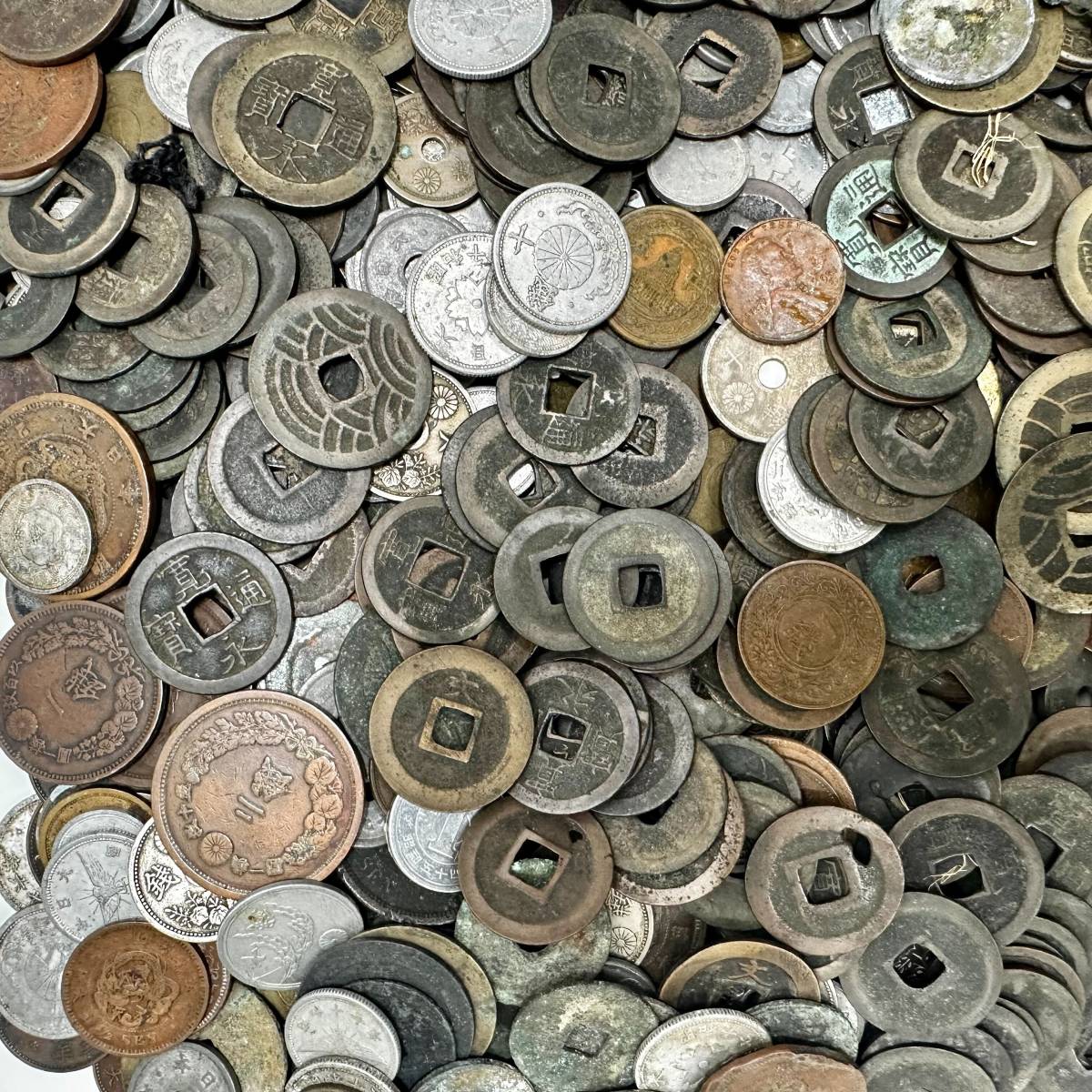 約3.8kg 古銭 近代銭 硬貨 貨幣 日本 大量 まとめて まとめ売り セット 