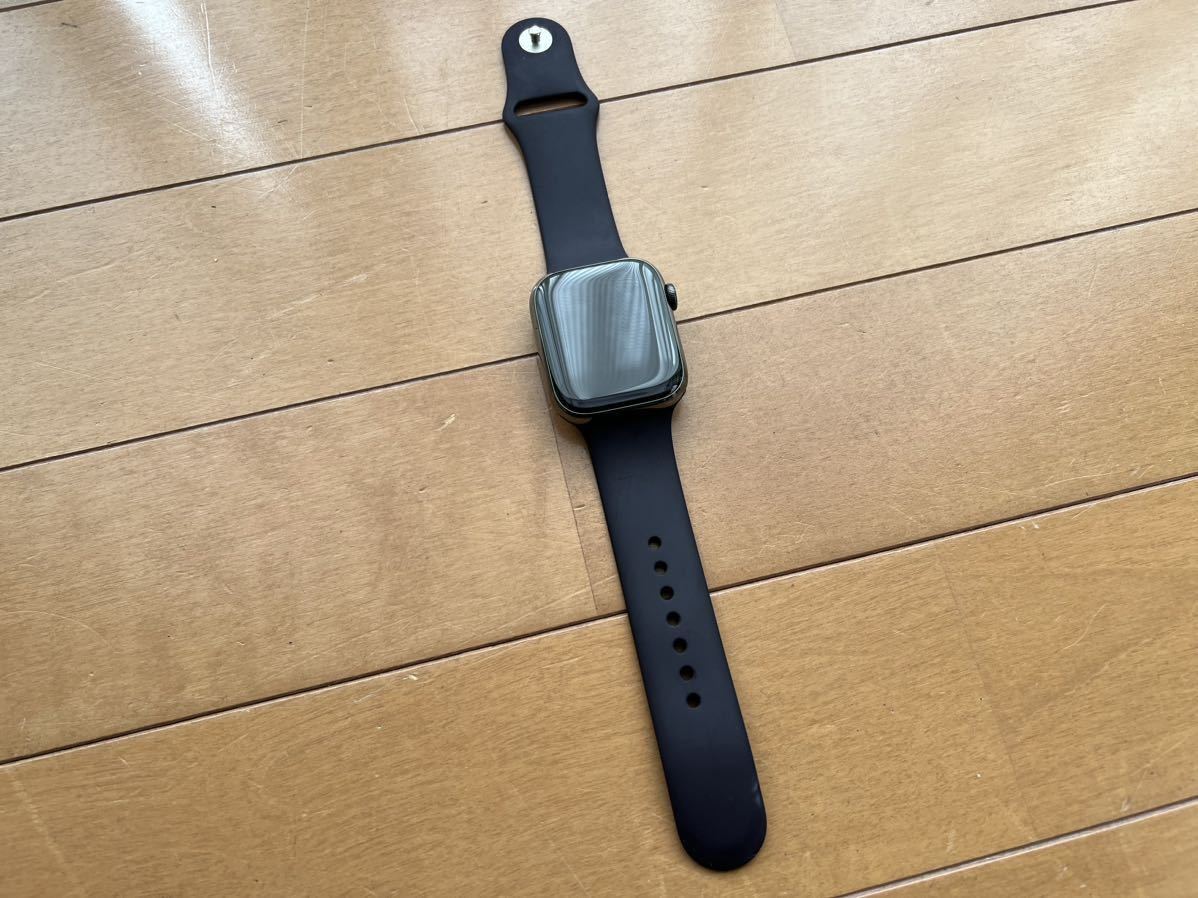 Apple Watch Series 7 グラファイト　ステンレススチール 45mm セルラーモデル　美品　アップルウォッチ
