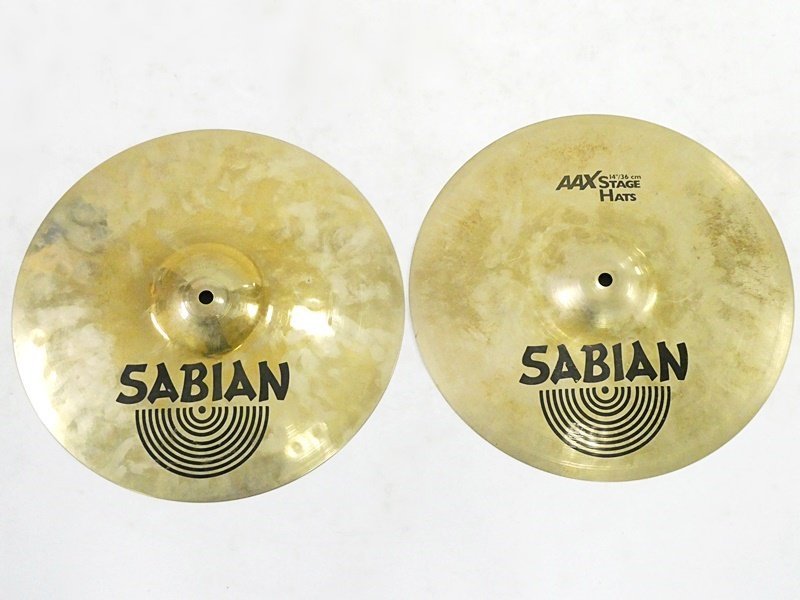 大人気 セイビアン SABIAN AAX STAGE HATS シンバル ペア 直径 約35.5cm 打楽器(シンバル)｜売買されたオークション情報、yahooの商品情報をアーカイブ公開 - オークファン シンバル