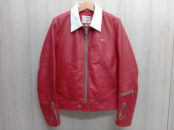 Lewis Leathers ルイスレザーズ シングルライダース サイズ38 レッド 
