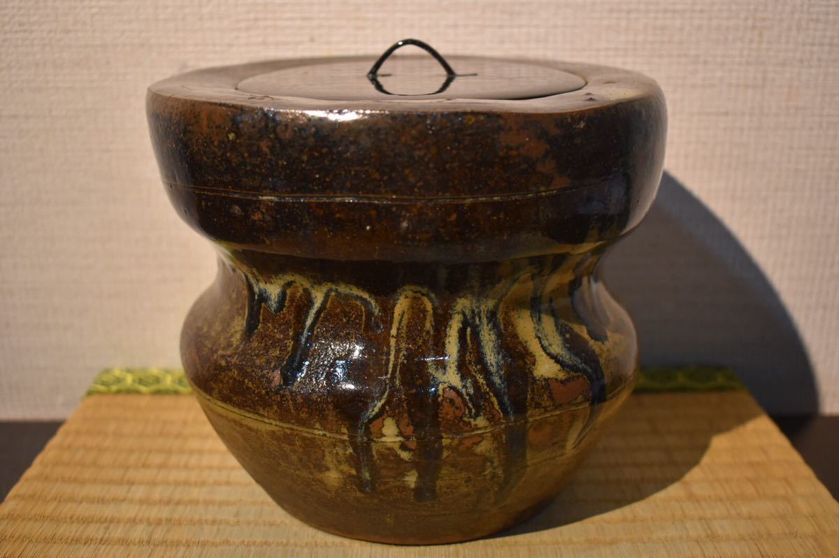 GE】Z1262【コレクター所蔵品】時代 唐津水指 /日本美術 古美術品 骨董品