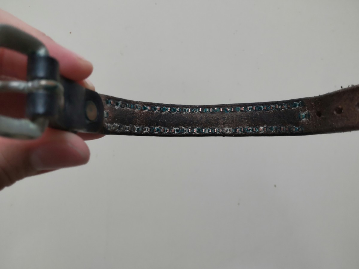 ウルフズヘッド 15mm ブレスレット 2本セット スタッズ レザー 【公式 