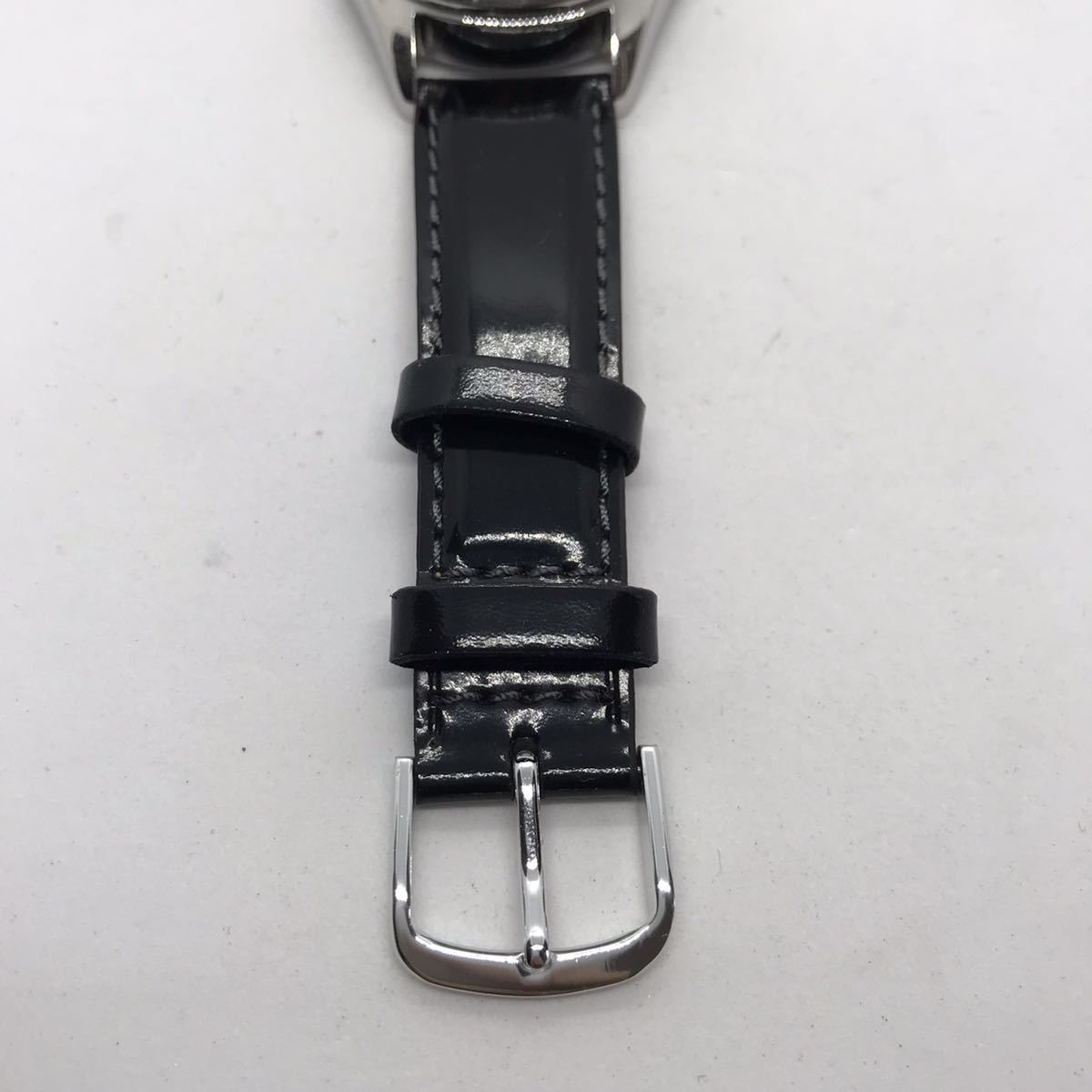 784-0008 CITIZEN シチズン 腕時計 H110-S077486 革ベルト ブラック 