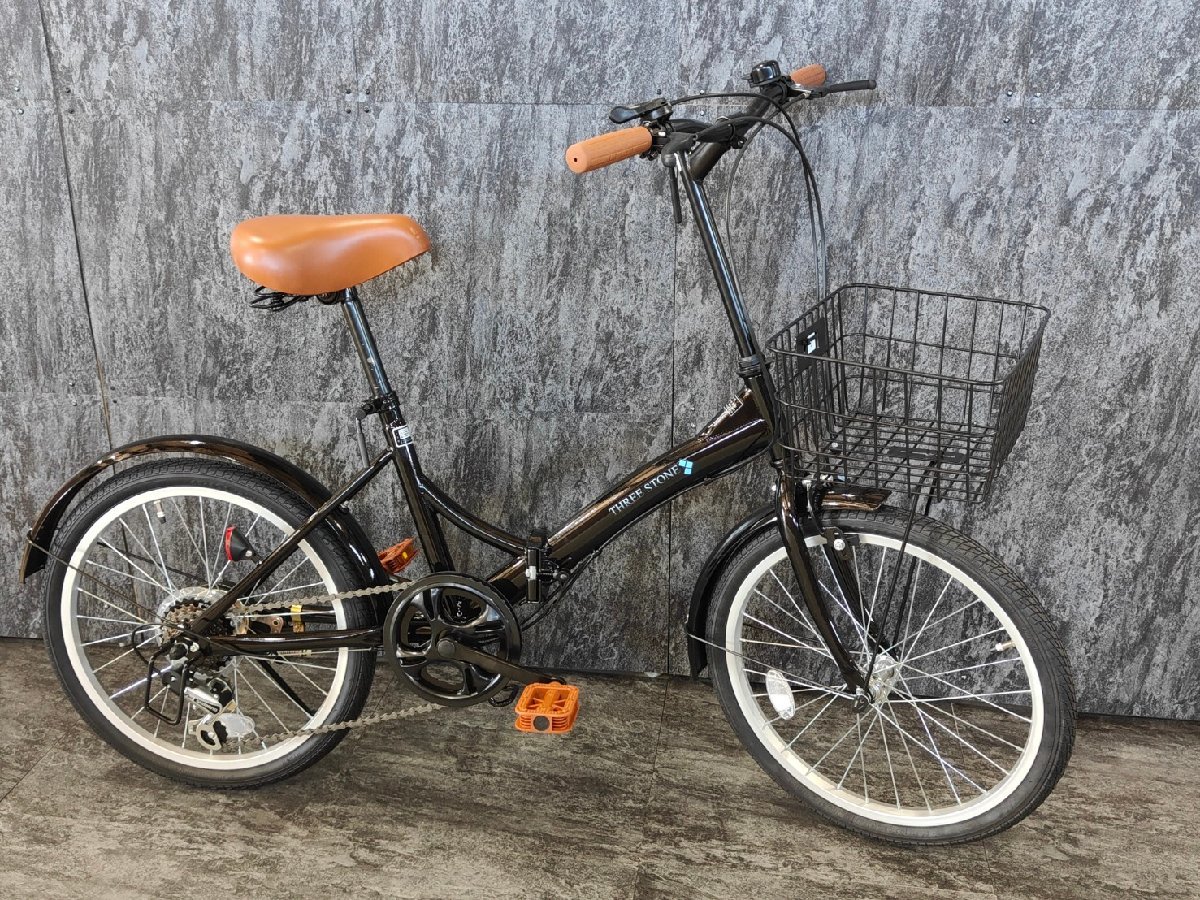 新車未使用20インチ折畳 ブラック オレンジ6段ギア