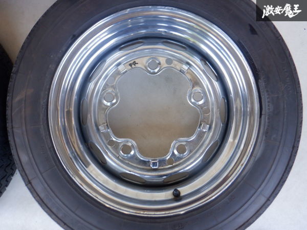 メーカー不明 鉄チン スチールホイール 15インチ 5.5J 5穴 PCD202 