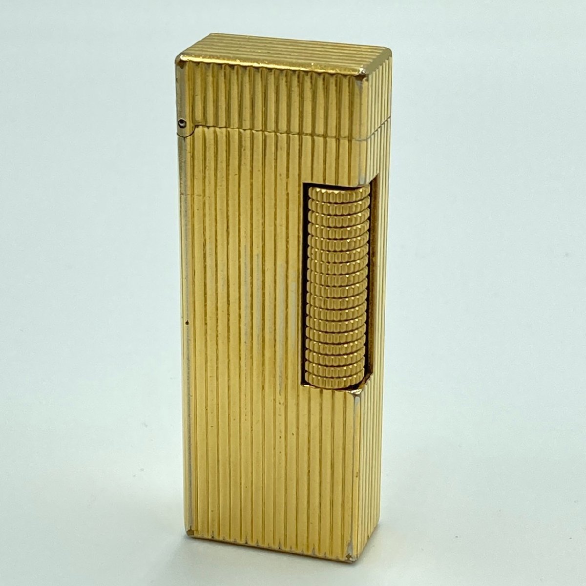 Dunhill ダンヒル ローラー ストライプ ガスライター ゴールド系