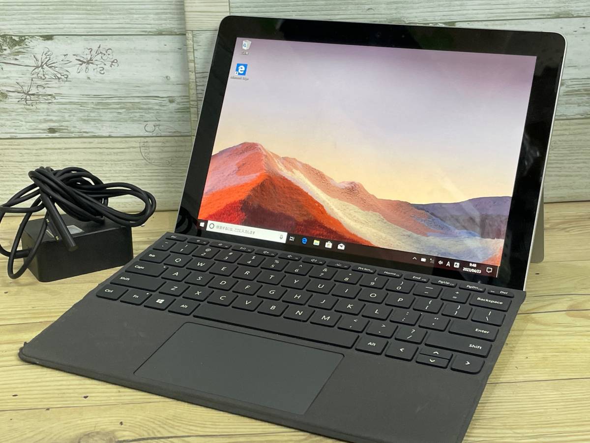 【美品♪】Microsoft SURFACE GO [Pentium Gold 4415Y 1.6Ghz/RAM:8GB/SSD:128GB/10インチ]Windows 10 動作品