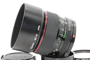 CANON NEW FD 50mm f1.2のYahoo!オークション(旧ヤフオク!)の相場 