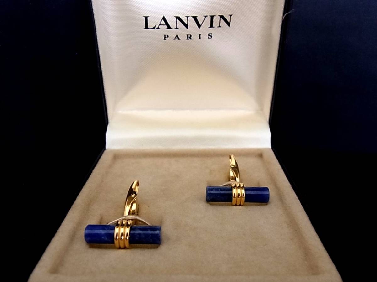 ◎№4390◎■新品■ランバン【LANVIN】【ゴールド】■カフス♪