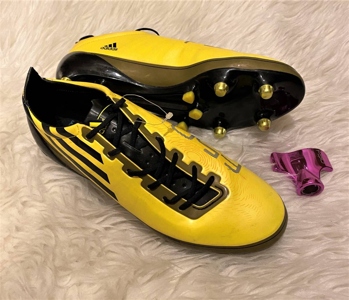 激レア即決》adidas F50 アディゼロ SG G17005 26.5cm黄《ポイント取  