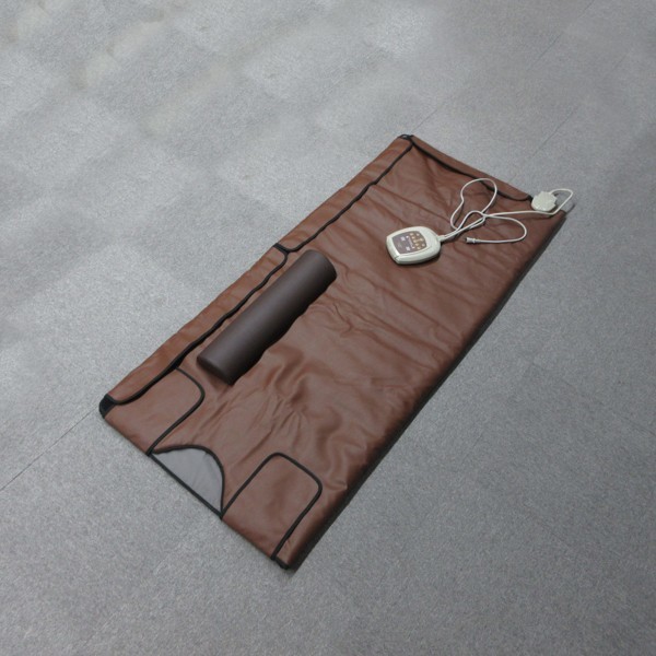 折りたたみ サウナマット FY-1051 ダークブラウン ホットマット エステマット 枕付き 美品 Z196
