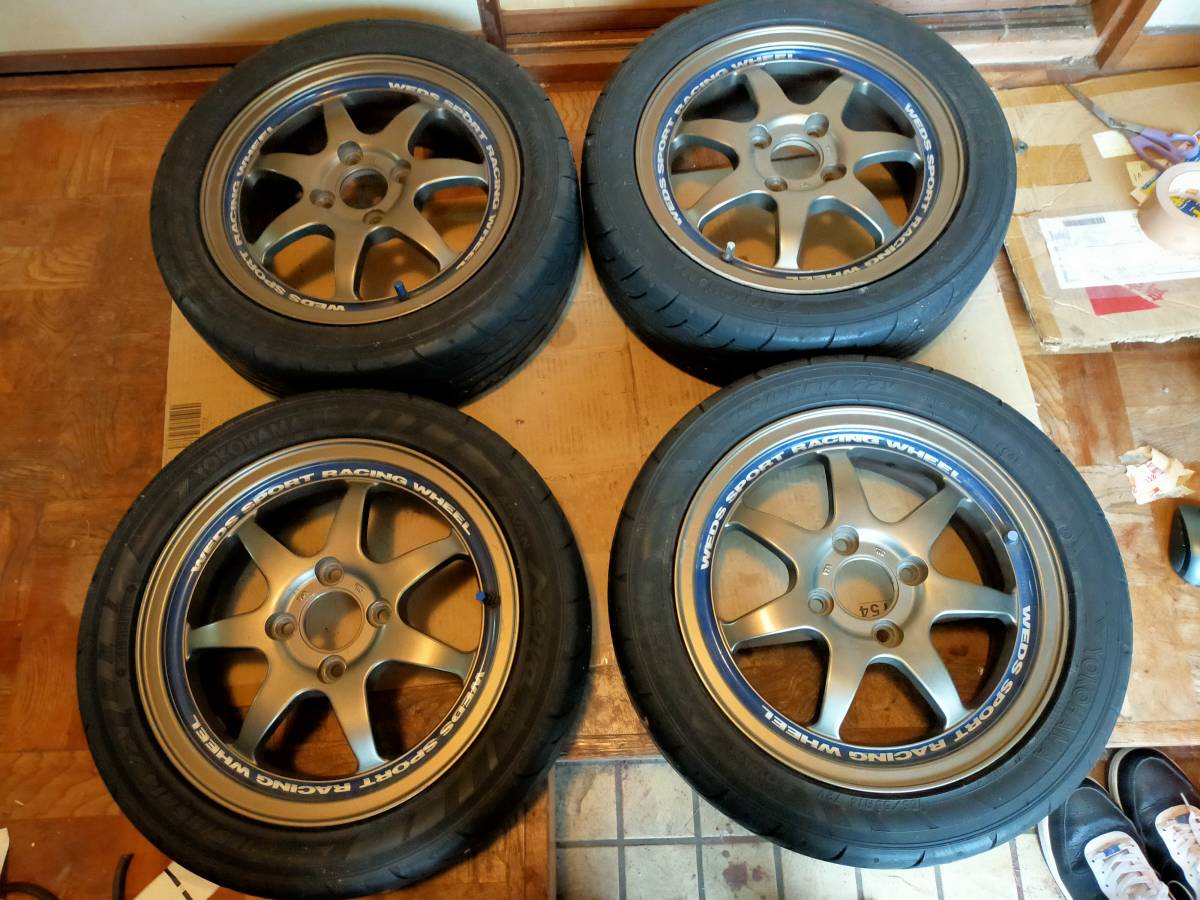 WEDS SPORT 14インチ 5J ＋43 PCD100 YOKOHAMA ADOVAN NEOVA AD07 165 