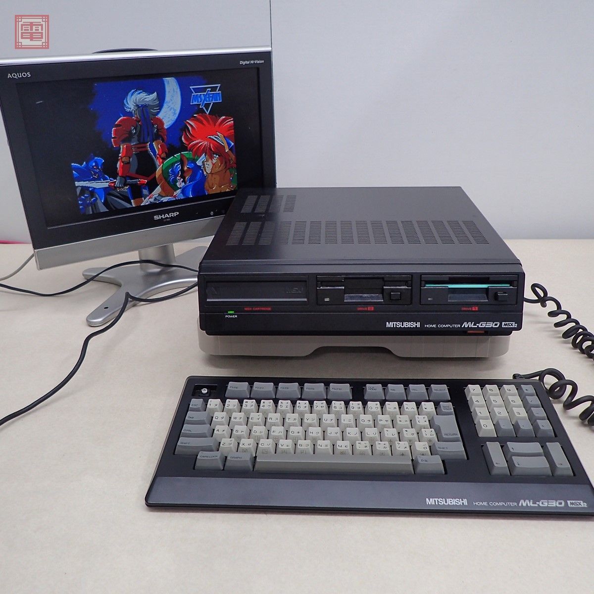 三菱 MSX2 ML-G30 model 1 本体 + キーボード ブラック 21ピンRGB